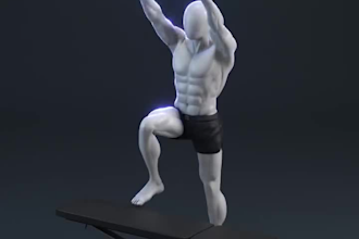 3d workout, 3d body building, 3d physical fitntness, body strength, 3d training