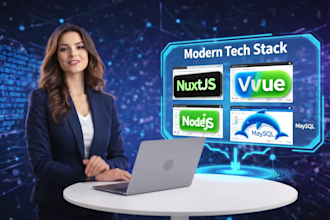 build a vuejs, nuxtjs website for your business