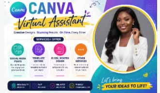 be your canva virtual assistant for professional designs