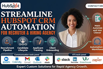 streamline hubspot crm automation  recruiter hiring agency