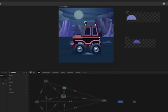 create interactive rive animations for website or app, game UI animation