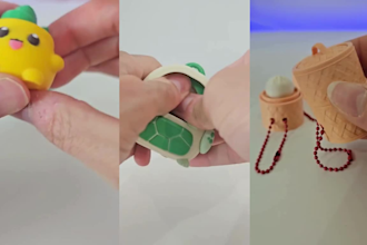 do 3d fidget clicker 3mf stl file flexi toy keychain for 3d printing in 24hr