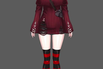 make a 2d vtuber model anime live2d avatar with PSD layers