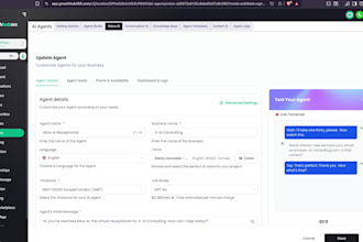 build an ai receptionist to answer calls and book appointments