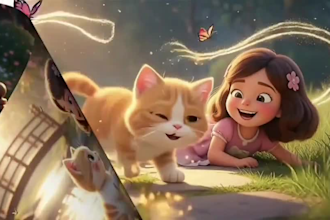 ai kids music video, animate nursery rhyme, jingle lullabie, faceless content