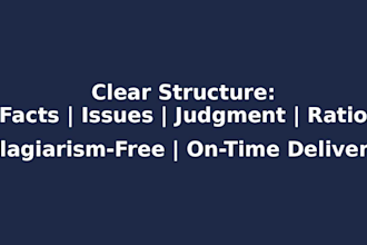 provide structured legal case summaries and analysis