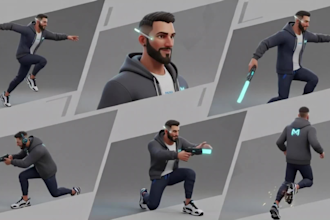 do professional 3d character animation and high end cgi video