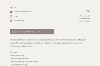 create a professional ats friendly resume and cover letter
