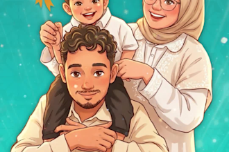 design a custom 2d animated islamic greeting video