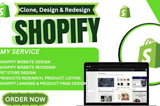 clone shopify store design shopify website redesign shopify dropshipping store