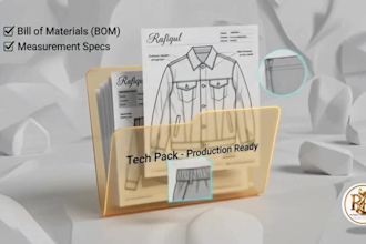 create apparel pattern and tech pack for you