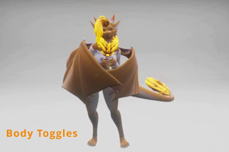 create custom vrchat avatar, furry avatar, anime vrc avatar, fursona and vtuber