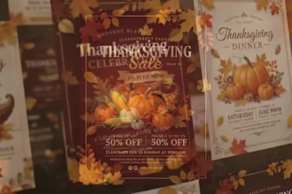 design thanksgiving flyer christmas flyer and halloween flyer