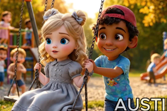 3d animated music ai video 3d pixar style storytelling animation cocomelon style
