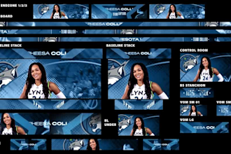 stadium ribbon board and basketball arena led animations jumbotron animation