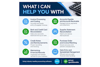 do bokkeeping, data entry, sales, customer support
