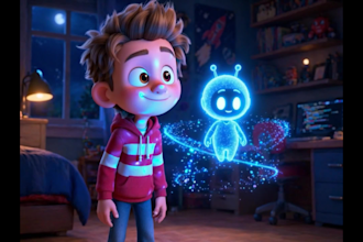 3d pixar style ai storytelling disney ai story pixar character 3d pixar video ai