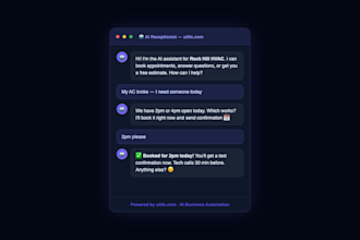 build ai appointment booking system for your business