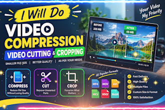 do video compression, video cutting and cropping