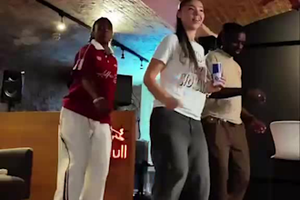 do group tik tok dance video afro dance choreography on your song