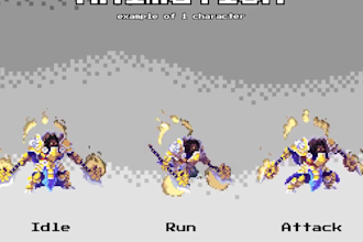 pixel art sprite sheet game asset character animation pixel art 2d sprite sheet