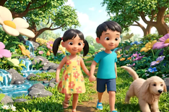 create 2d and 3d kids animation, cartoon story and nursery rhyme videos