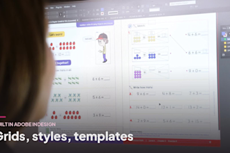 design textbook and workbook layouts in indesign for publishers