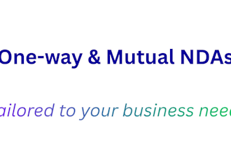 draft nda, service agreements and business contracts
