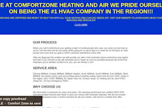 proofread and tighten your website or landing page copy