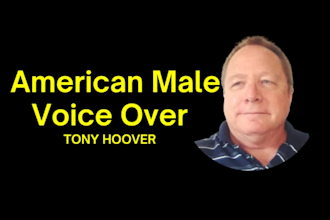 record a powerful epic american male voice over