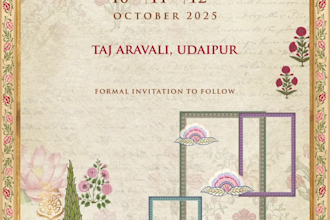 design a luxury wedding website and matching invitation