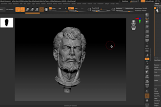 sculpt a custom 3d character, figurine or statue for 3d printing