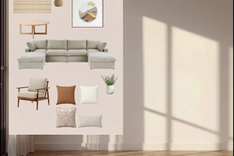 create an interior mood board and concept board