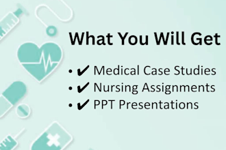 create medical case studies and PPT presentation