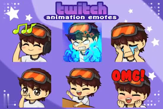 create twitch emotes, chibi emotes and sub badges