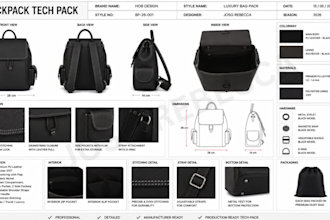 bag tech pack designer soft goods backpack tech pack duffel bag golf bag  design