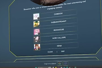 create vtuber filter with face tracking for streaming and social media