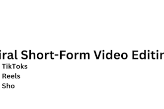 edit viral short form videos for tiktok, reels and youtube shorts