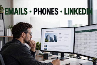 build targeted b2b lead database with decision makers and contact details