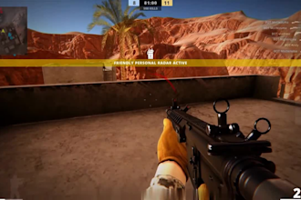 create a unity fps shooter game with multiplayer and core mechanics