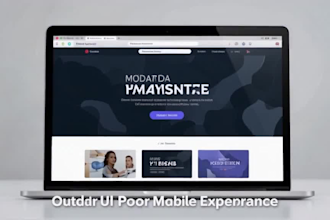 redesign your website with a modern responsive UI