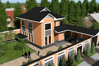 design architectural facades and create realistic 3d renders