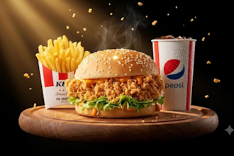 create an eye catching ai food advertisement video for your brand