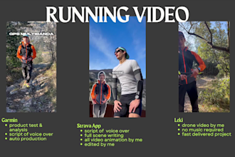 provide a running focused ugc video