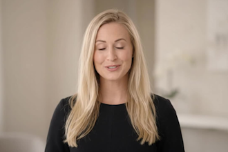 create corporate british female spokesperson for tech saas business video ads