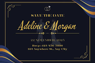 design the most beautiful digital wedding cards for you