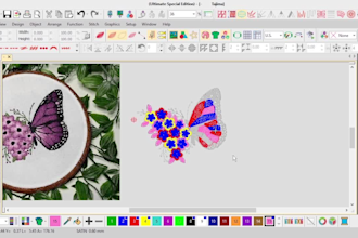 do embroidery digitizing, logo digitizing in dst, pes, emb