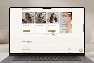 design a high converting salon website
