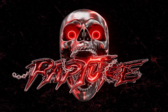 design 3d y2k logo animation for your streetwear brand