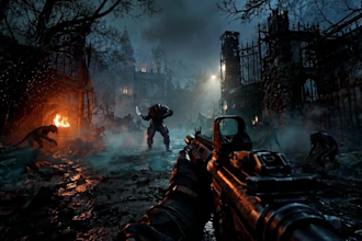 cinematic game trailer gameplay steam game trailer, ai music video lip syn